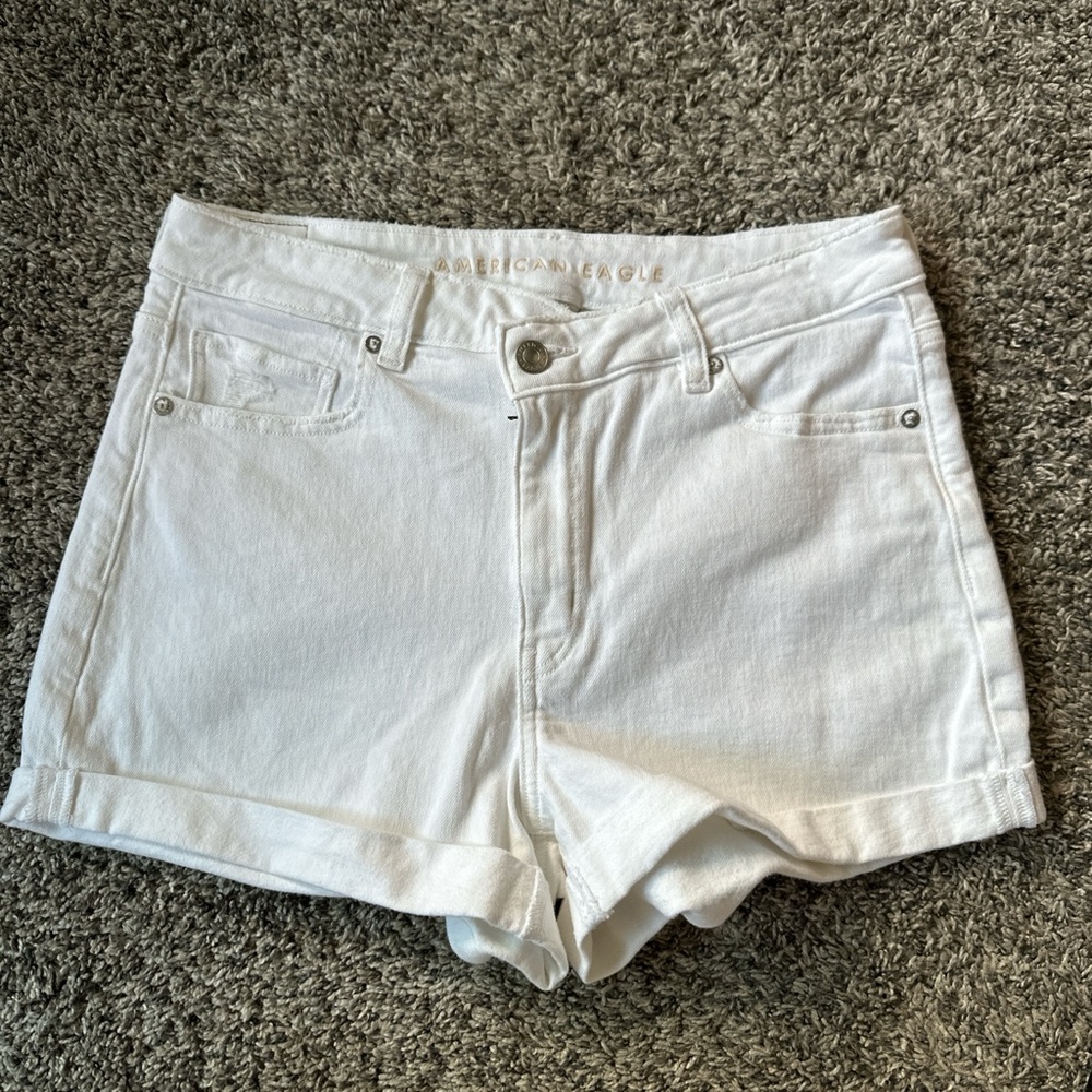 American Eagle Outfitters Women's Bright White Jean Shorts